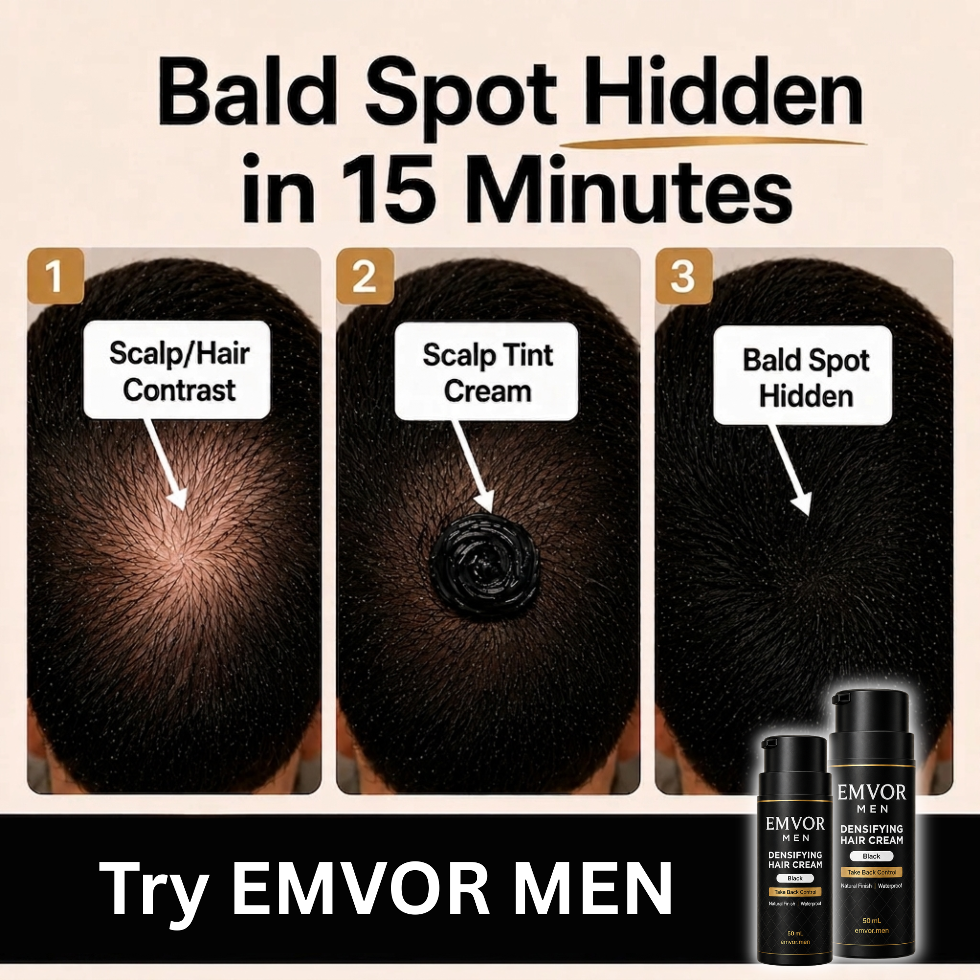 Densifying hair cream